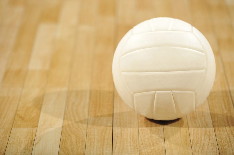 Volleyball+on+Wood+Floor